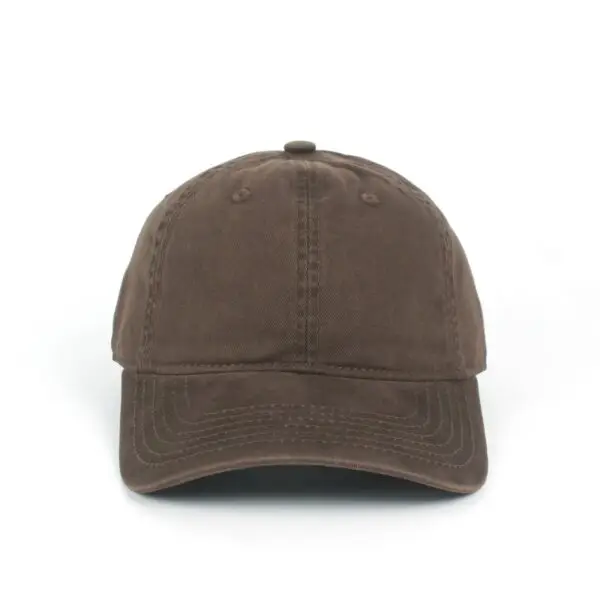 CYRY Brown Custom Embroidered 300g Heavyweight Washed Cotton Dad Hat