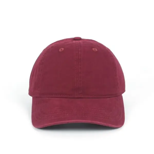 CYRY Burgundy Custom Embroidered 300g Heavyweight Washed Cotton Dad Hat