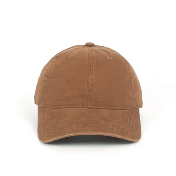 CYRY Coffee Brown Custom Embroidered 300g Heavyweight Washed Cotton Dad Hat