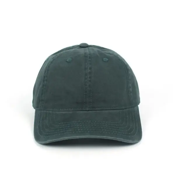 CYRY Dark Green Custom Embroidered 300g Heavyweight Washed Cotton Dad Hat