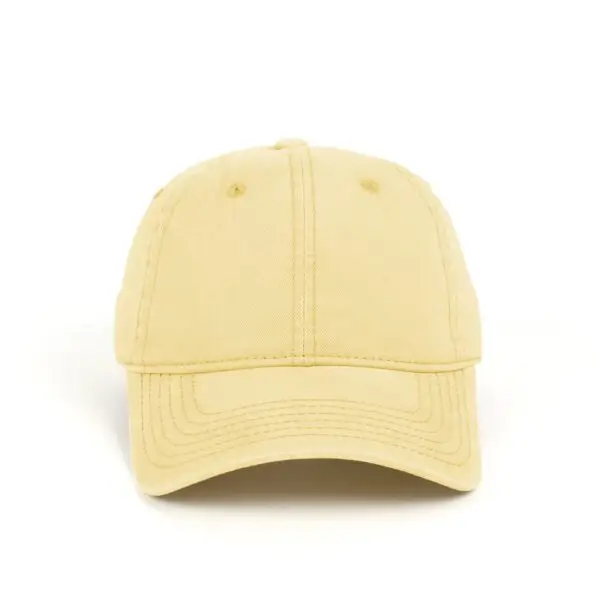 CYRY Yellow Custom Embroidered 300g Heavyweight Washed Cotton Dad Hat