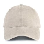 Beige Washed Cotton Dad Hat by CYRY