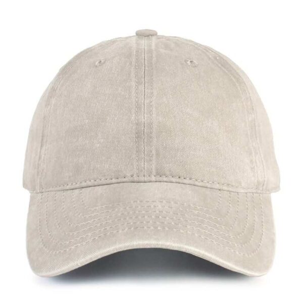 Beige Washed Cotton Dad Hat by CYRY