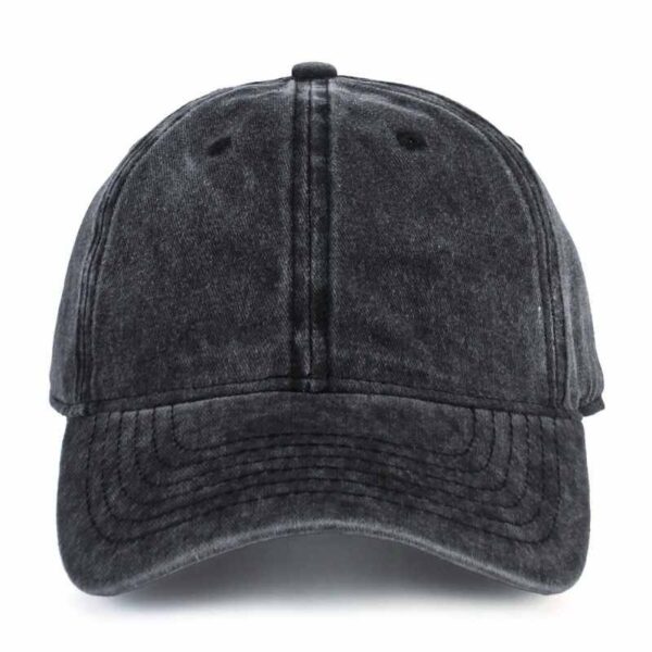 Black Washed Cotton Dad Hat by CYRY