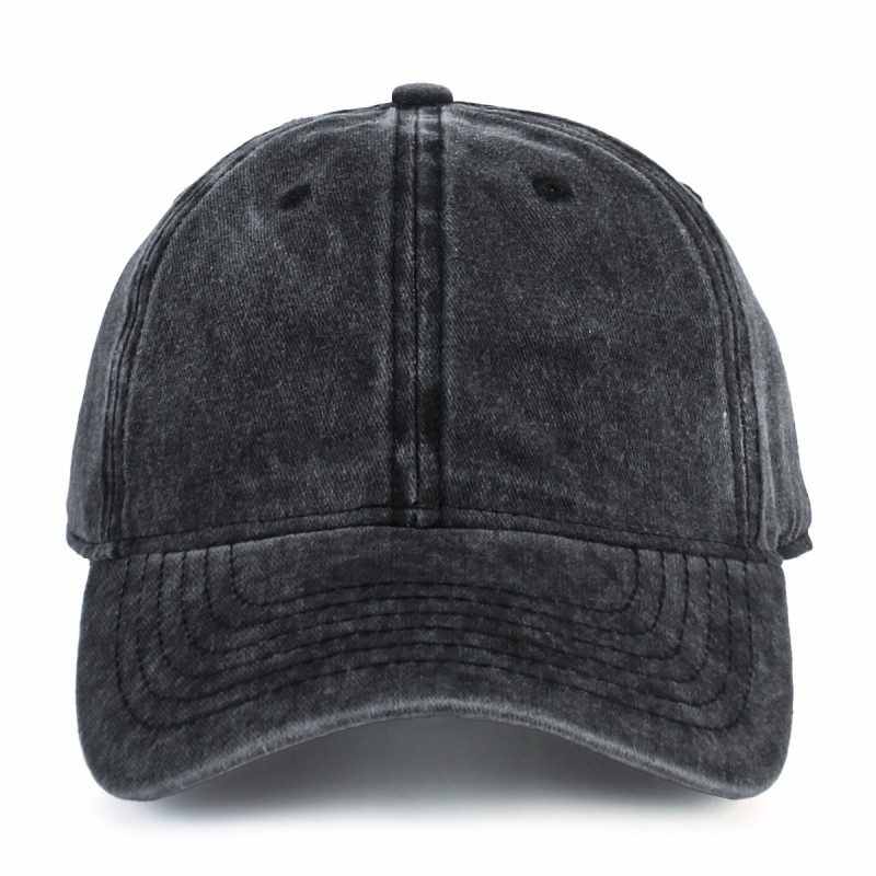 Black Washed Cotton Dad Hat by CYRY