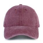 Burgundy Washed Cotton Dad Hat by CYRY