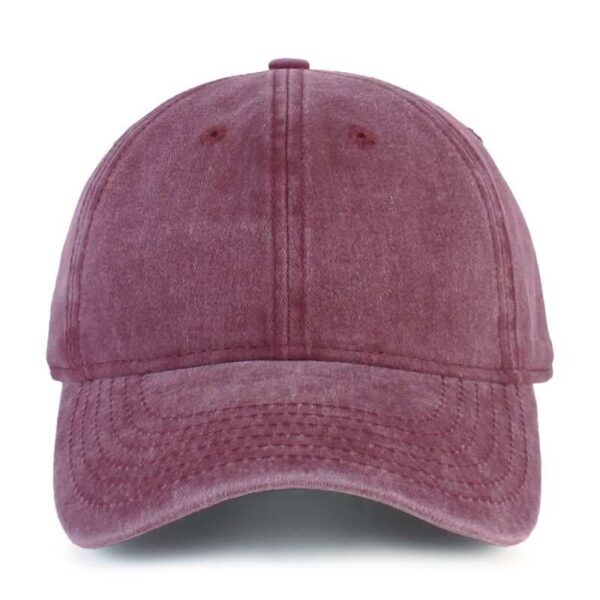 Burgundy Washed Cotton Dad Hat by CYRY