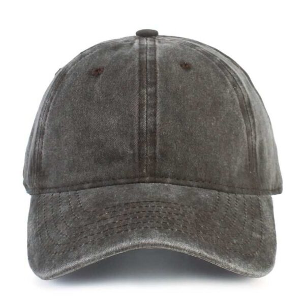 Coffee Brown Washed Cotton Dad Hat by CYRY