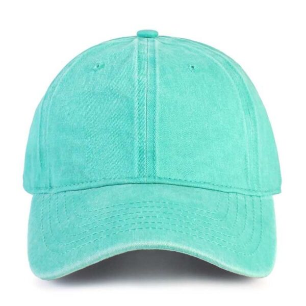 Cyan Washed Cotton Dad Hat by CYRY