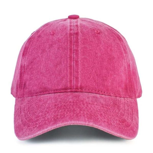 Fuchsia Washed Cotton Dad Hat by CYRY