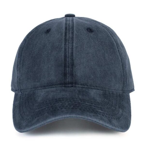 Navy Blue Washed Cotton Dad Hat by CYRY