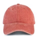 Orange Washed Cotton Dad Hat by CYRY