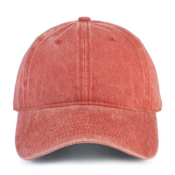 Orange Washed Cotton Dad Hat by CYRY
