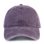 Purple Washed Cotton Dad Hat by CYRY