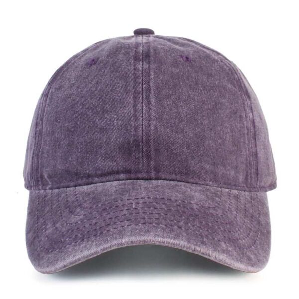 Purple Washed Cotton Dad Hat by CYRY