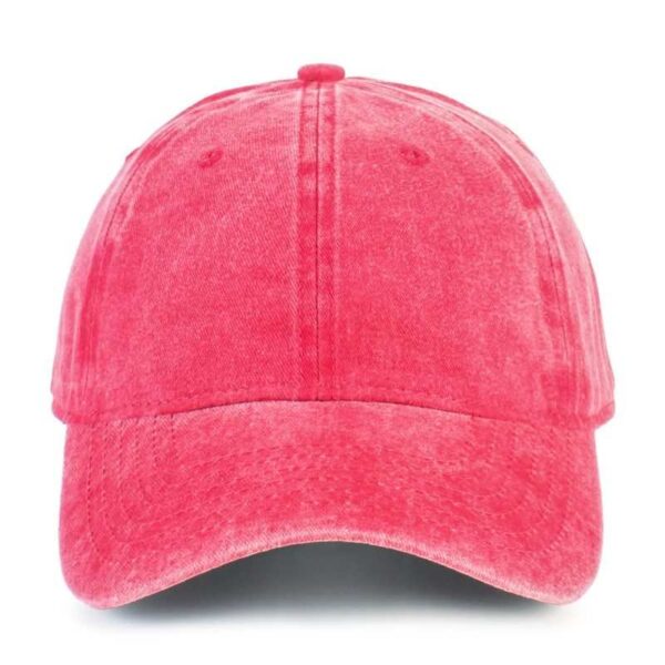 Watermelon Red Washed Cotton Dad Hat by CYRY