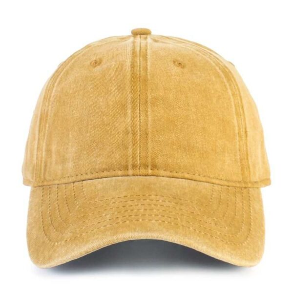 CYRY Custom Embroidered Washed Cotton Dad Hat Yellow